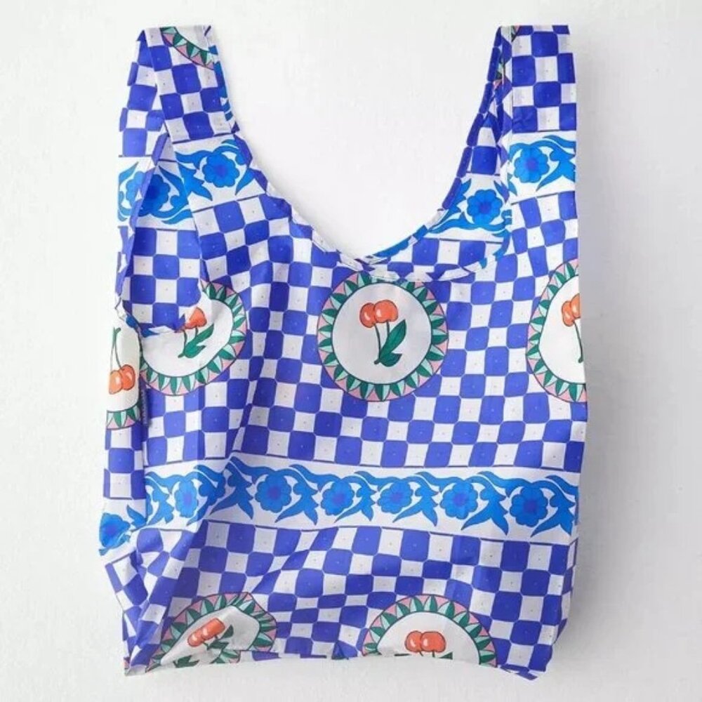 ✨SOLD!✨ NWOT Standard BAGGU Reusable Bag – Cherry Tile - Picture 3 of 7
